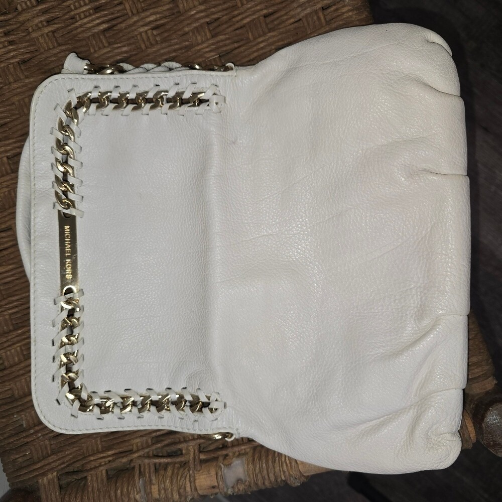 Michael Kors ivory Leather shoulder Chain Bag - Picture 9 of 12